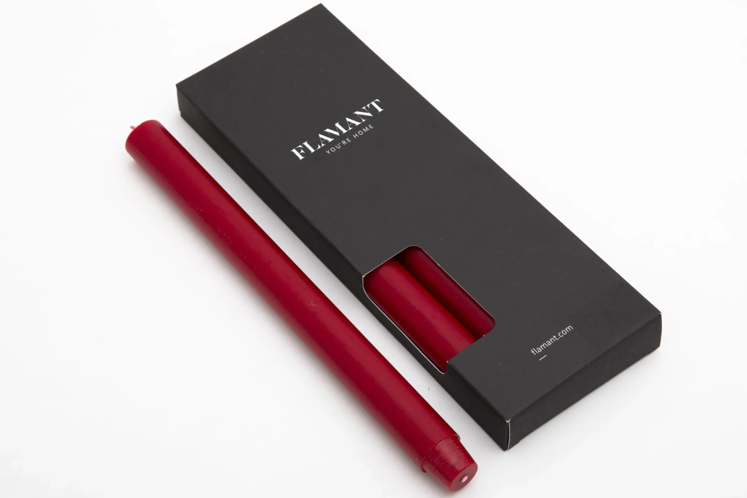 Nell, Table Candle, Colour Red, Set Of 4