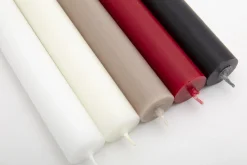 Nell, Table Candle, Colour Red, Set Of 4