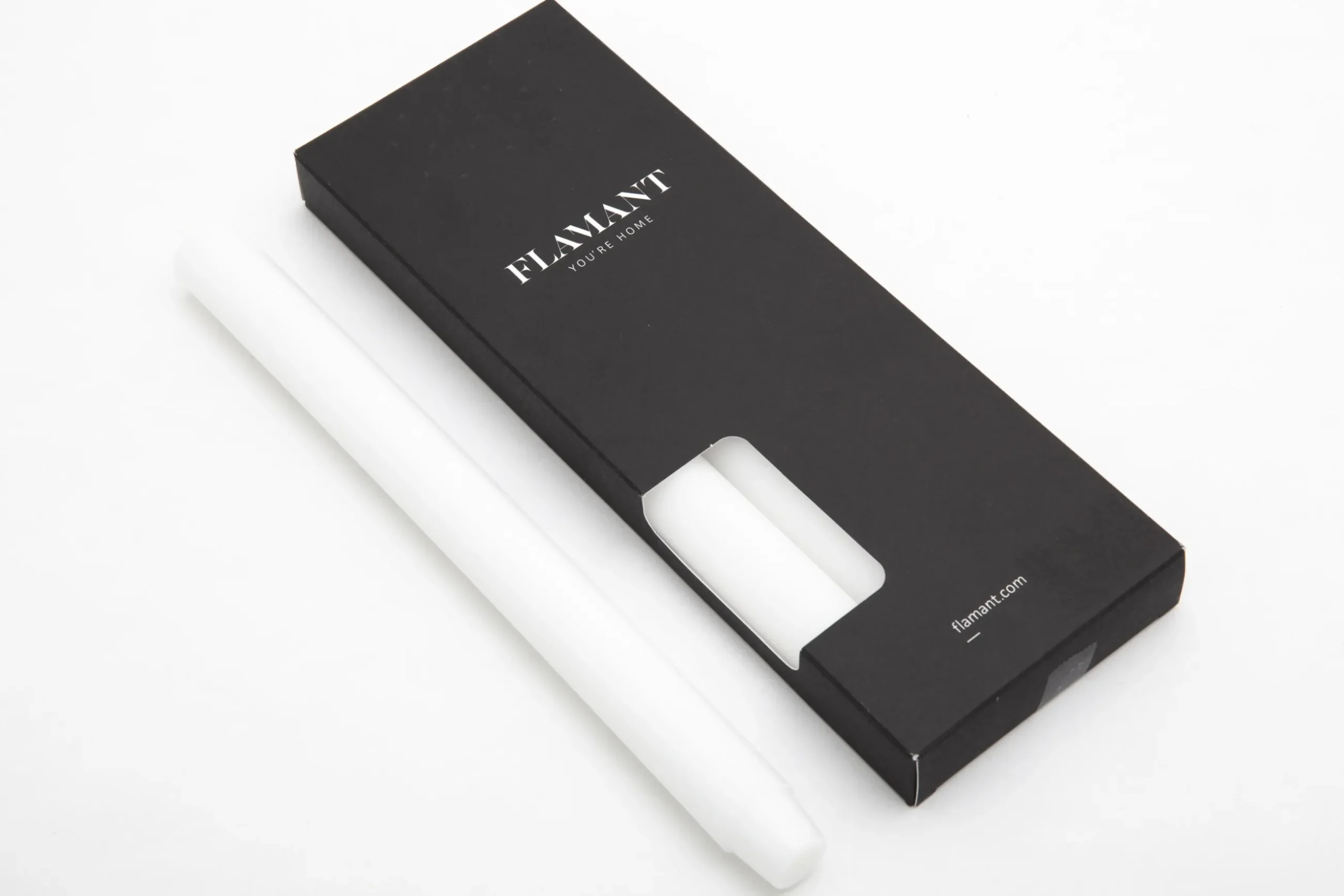 Nell, Table Candle, Colour White, Set Of 4