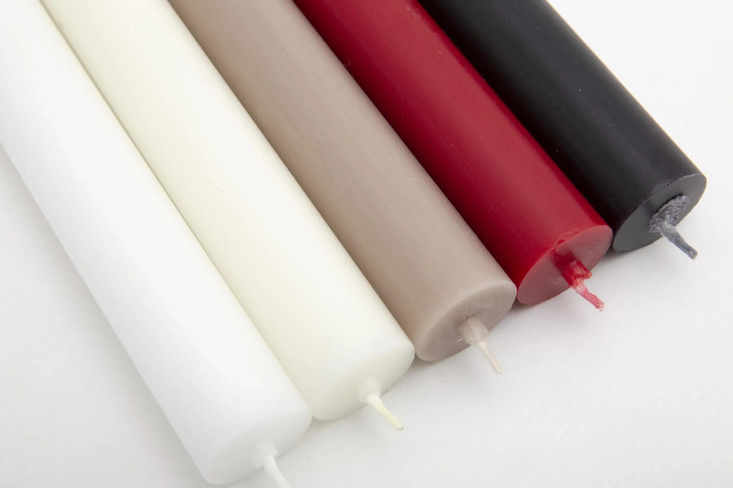 Nell, Table Candle, Colour White, Set Of 4
