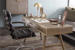Nontemar, Desk, Wood And Brass