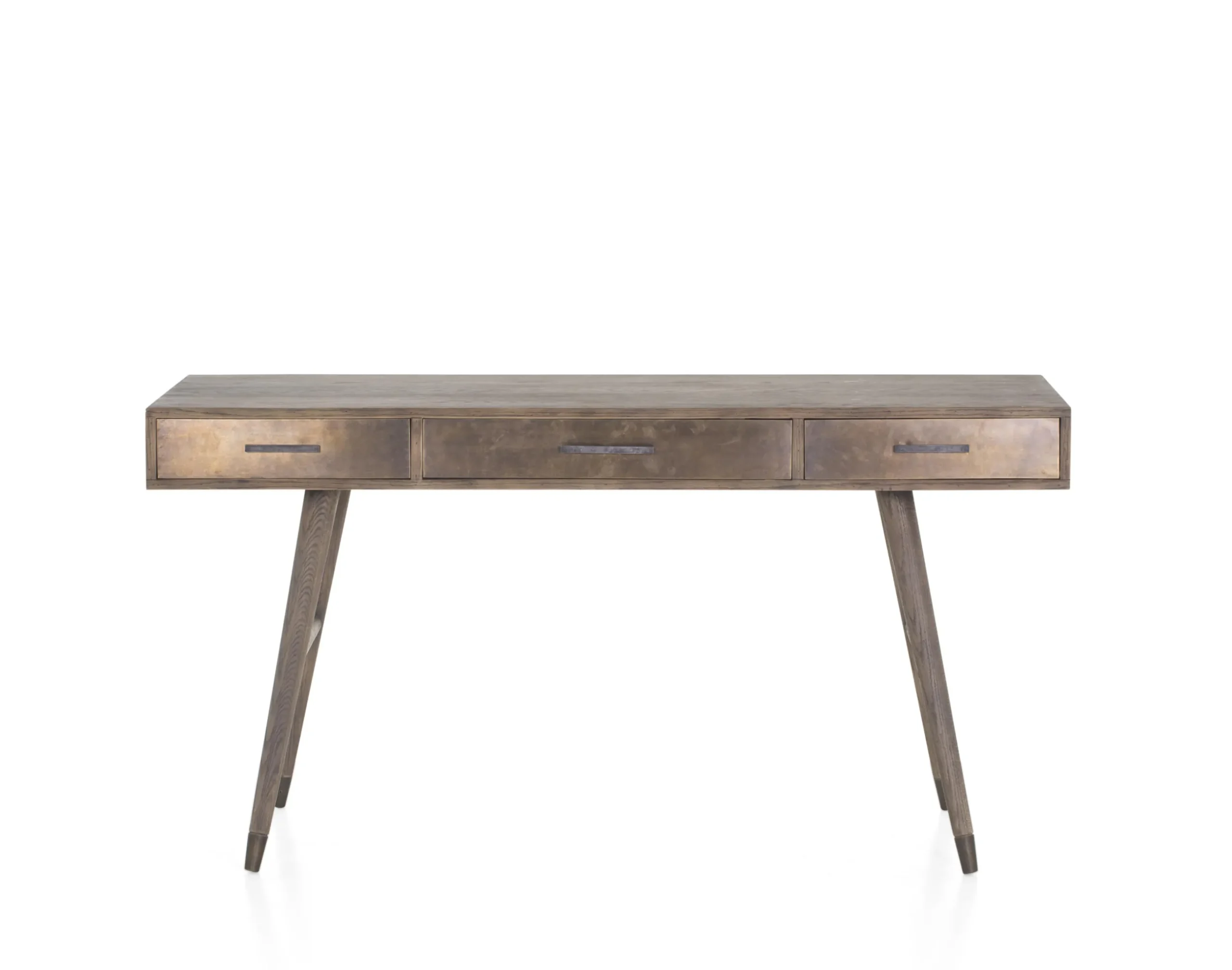 Nontemar, Desk, Wood And Brass