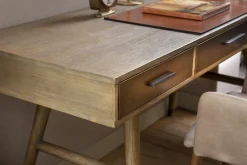 Nontemar, Desk, Wood And Brass