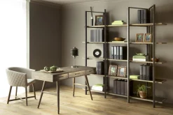 Nontemar, Desk, Wood And Brass