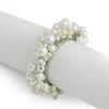 Osaka, Napkin Ring, Beads, Ivory