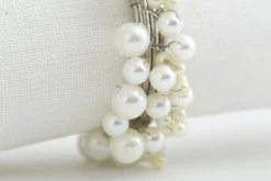 Osaka, Napkin Ring, Beads, Ivory