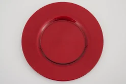 Pacelle, Plate, Glass, Red