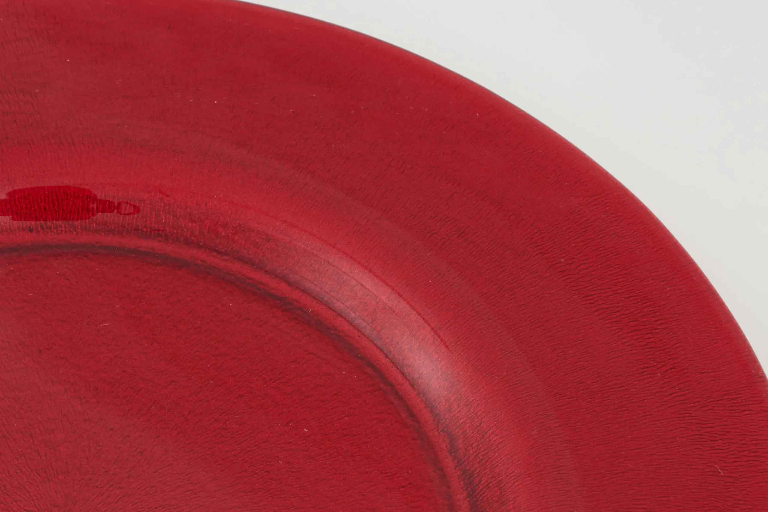 Pacelle, Plate, Glass, Red