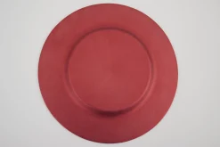 Pacelle, Plate, Glass, Red