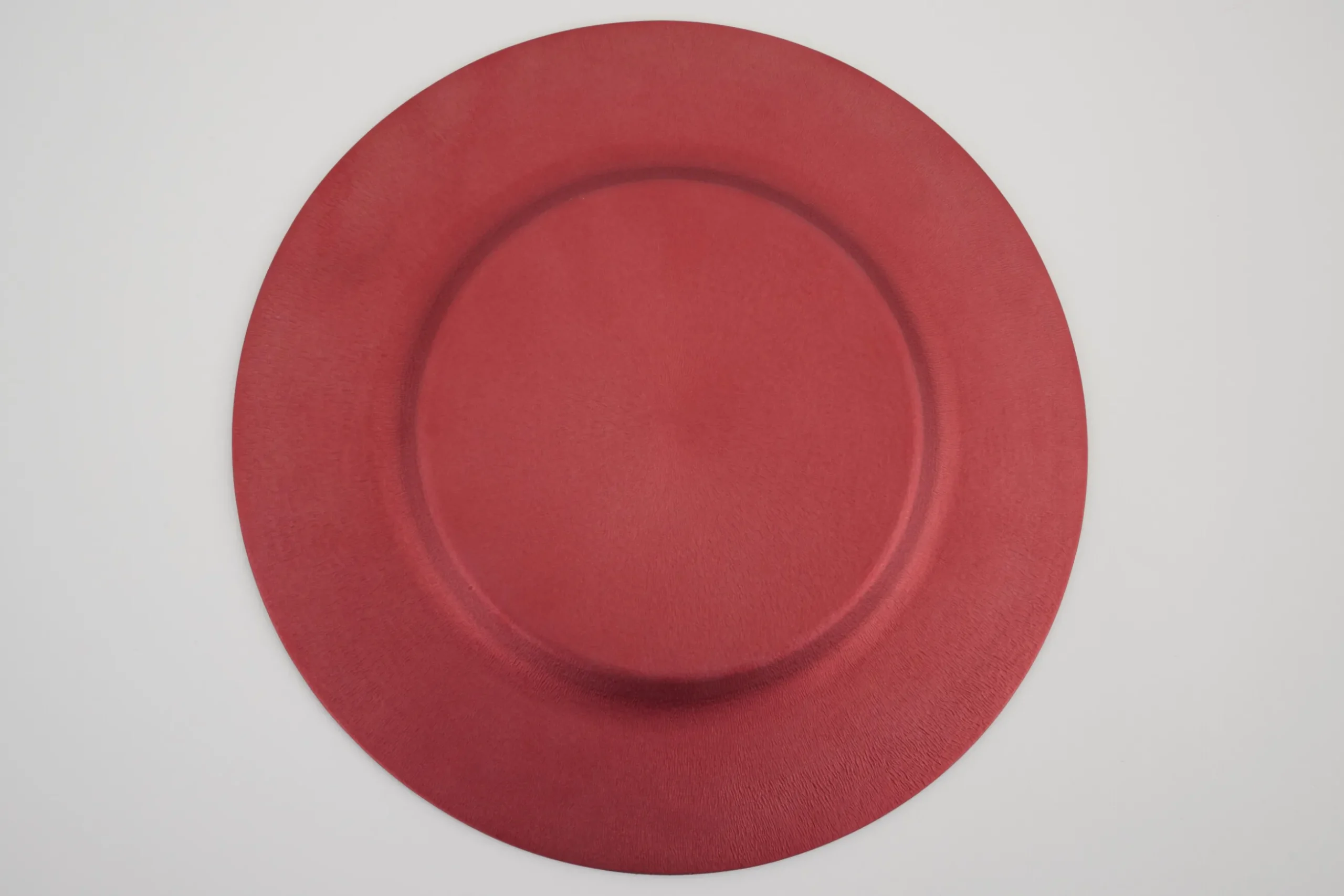 Pacelle, Plate, Glass, Red