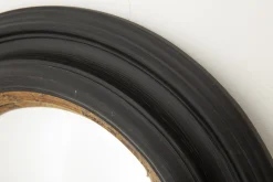Pendolo, Mirror, Black And Gold, Convex, Round