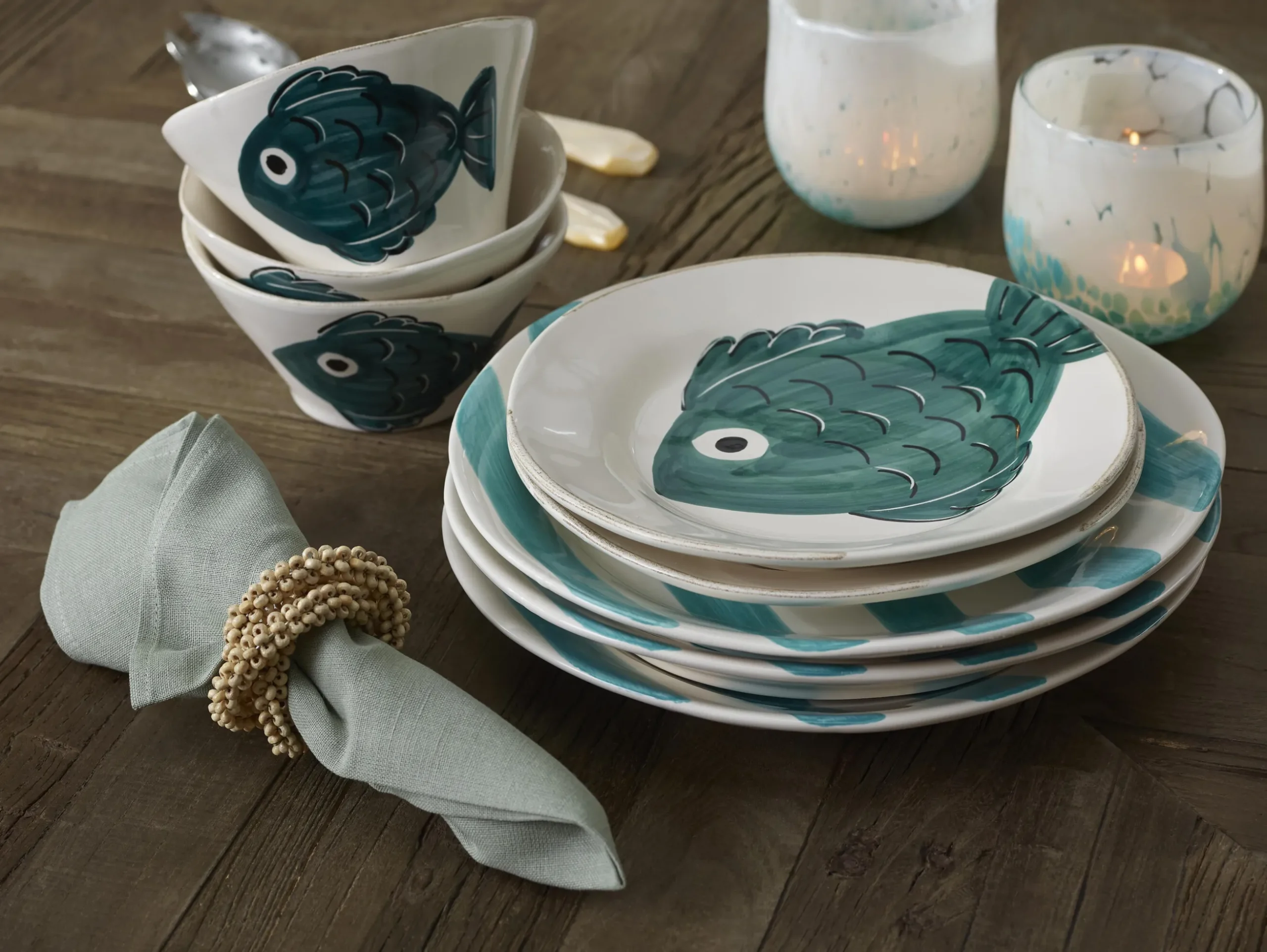 Phills, Napkin, Iceberg Green, Set Of 6