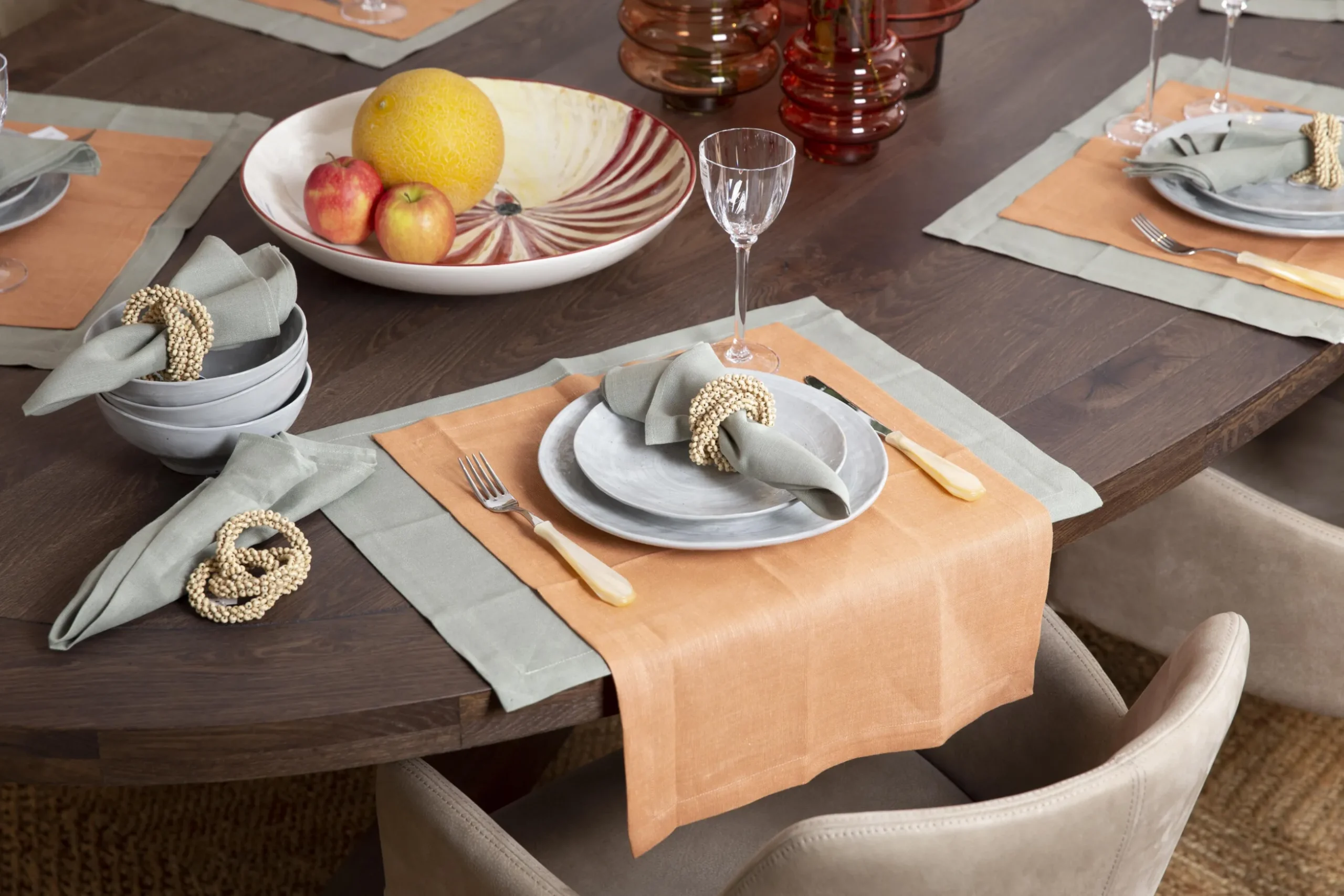 Phills, Placemat, Toasted Nut, Set Of 6