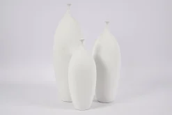 Regina, Vase, Ceramic, White, Model 3