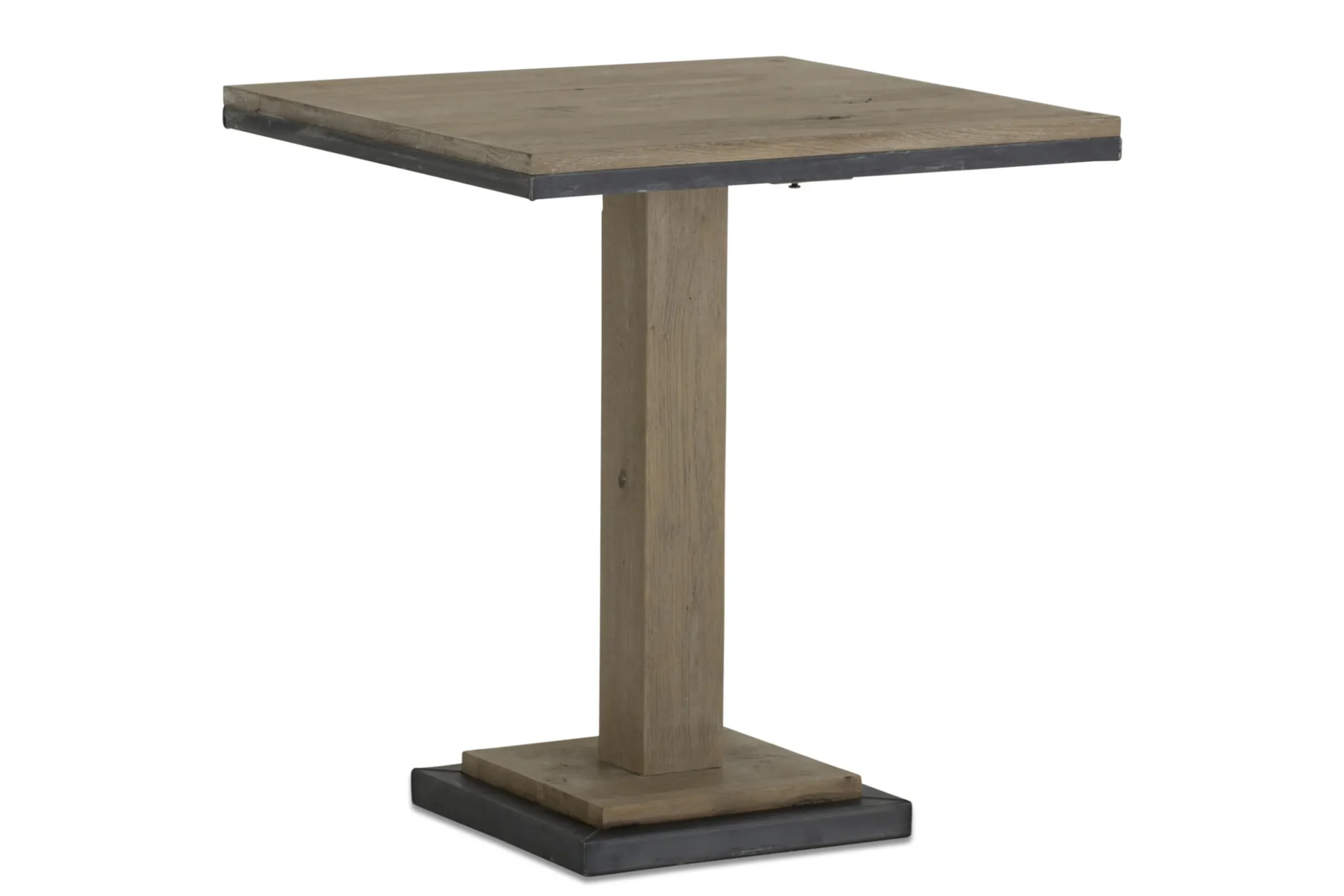 Renders, Bistro Table, Weathered Oak And Iron, 80 Cm