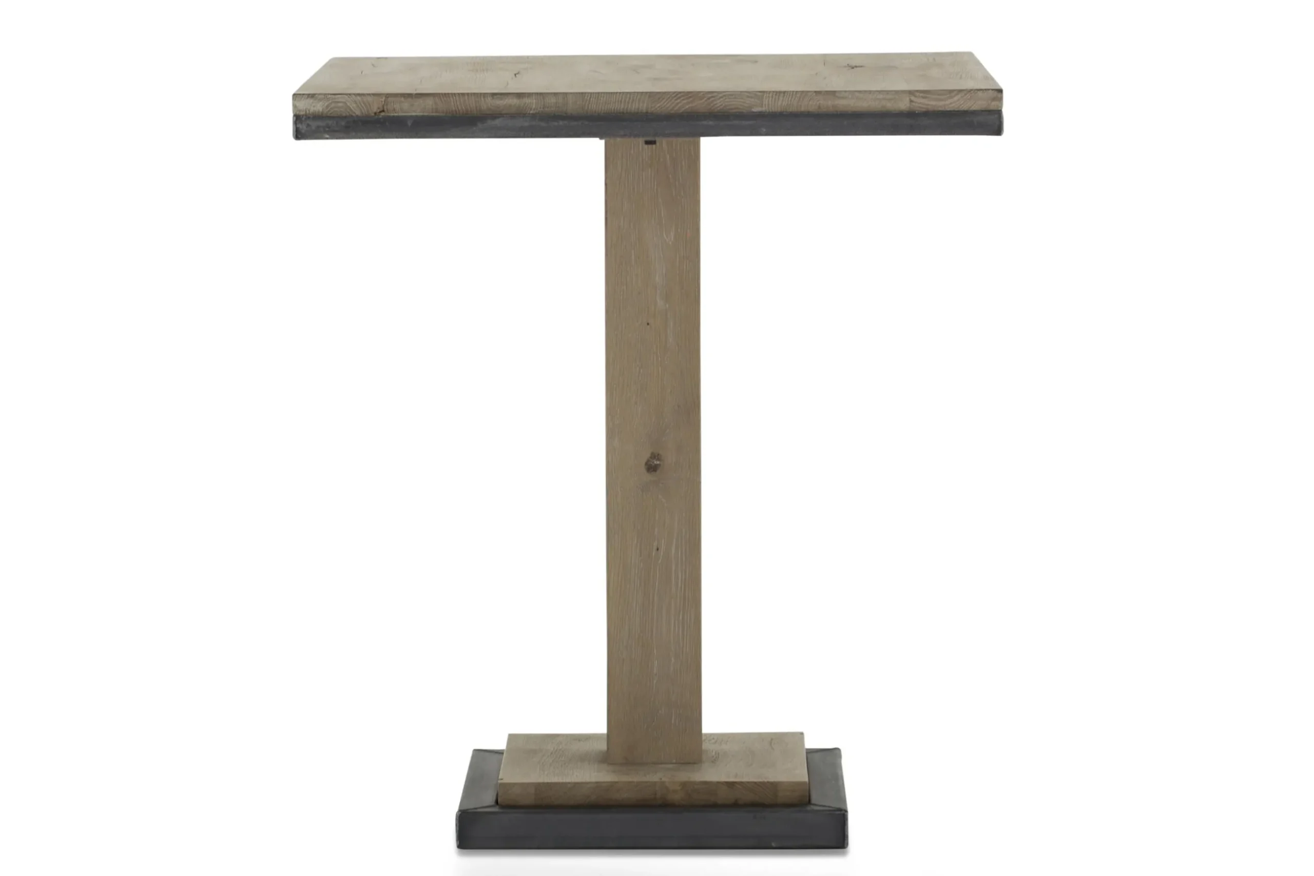 Renders, Bistro Table, Weathered Oak And Iron, 80 Cm