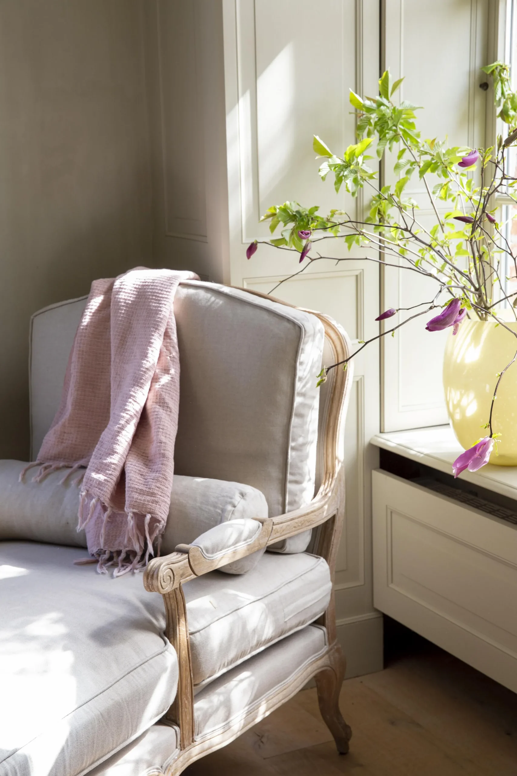 Richelle, Lounge Chair, Natural Linen