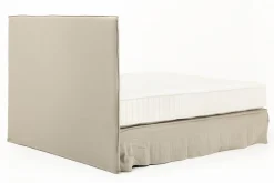 Sandrine, Double Bed, With Headboard, Cover, 160Cm