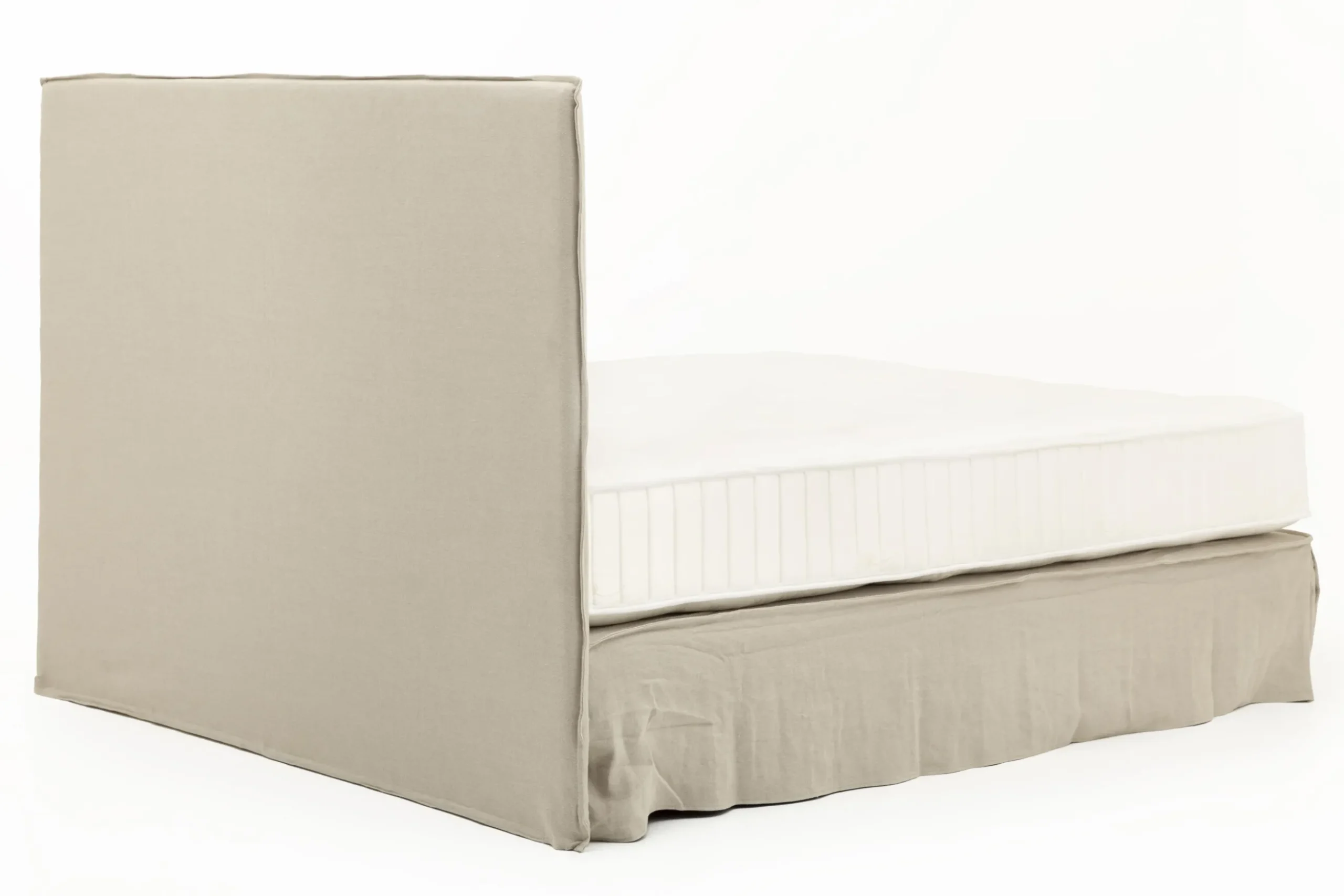 Sandrine, Double Bed, With Headboard, Cover, 160Cm
