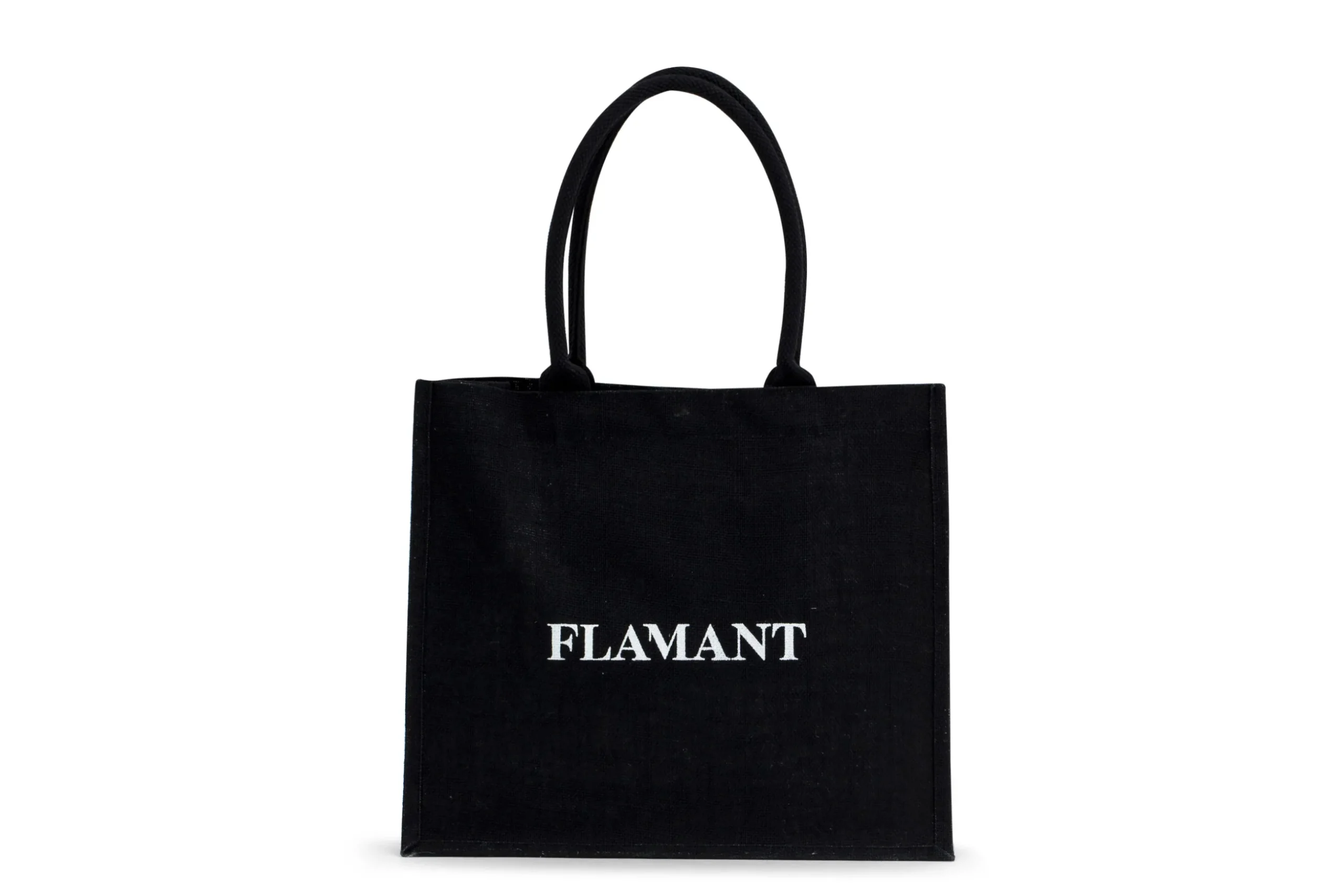 Shopper Flamant, Shopping Bag, Jute, Black