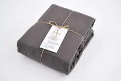 Stefano, Duvet Cover, 260X220, Gray Pinstripe, Pillowcases Not Included