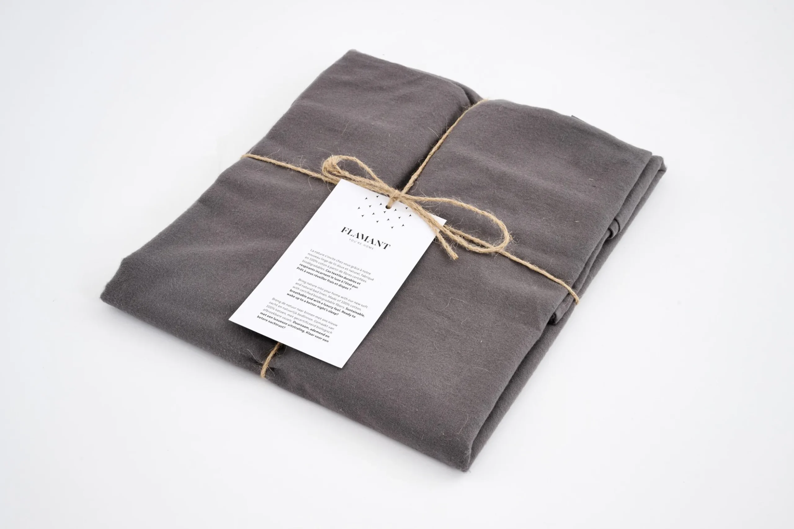 Stefano, Pillowcase, Set Of 2, 65X65, Gray Pinstripe
