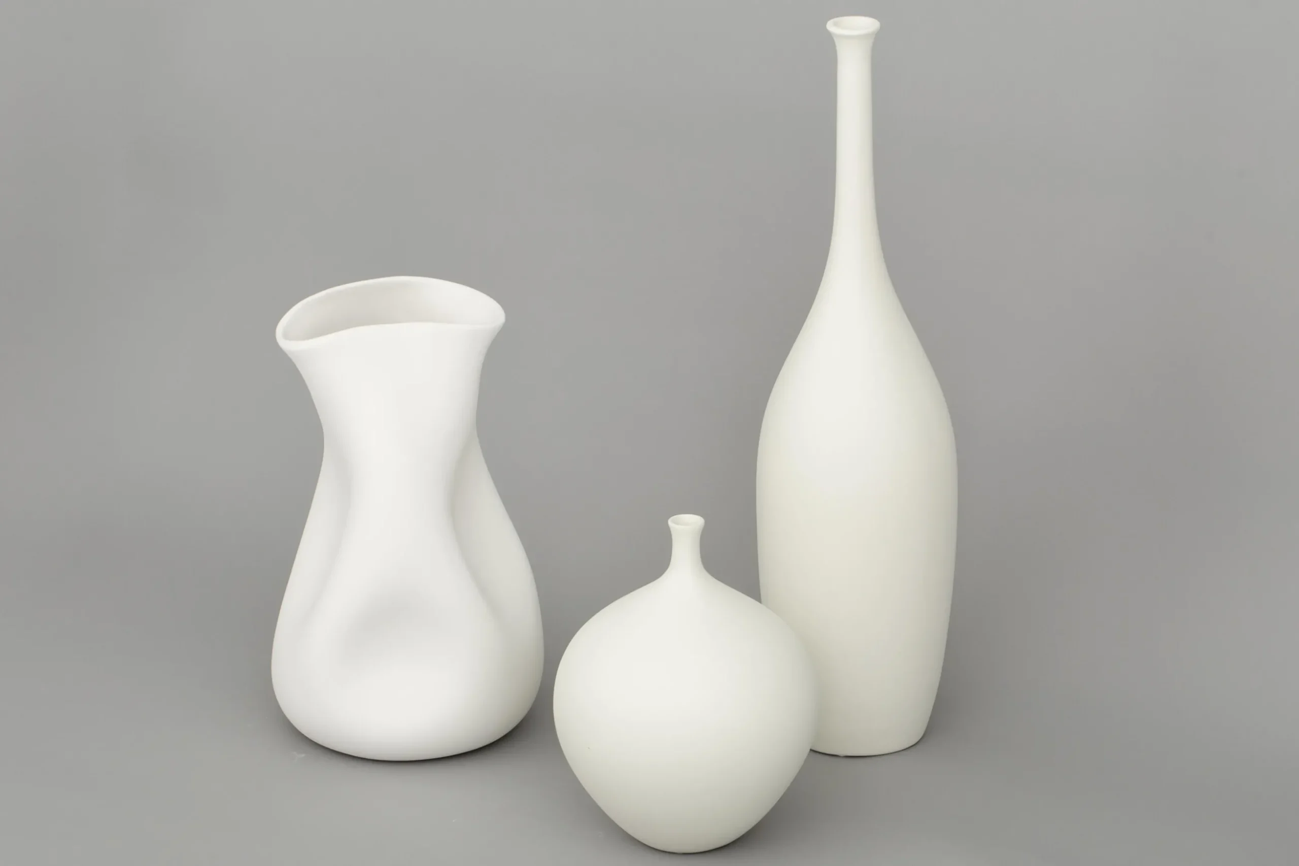 Tess, Vase, Ceramic, White, Model 1