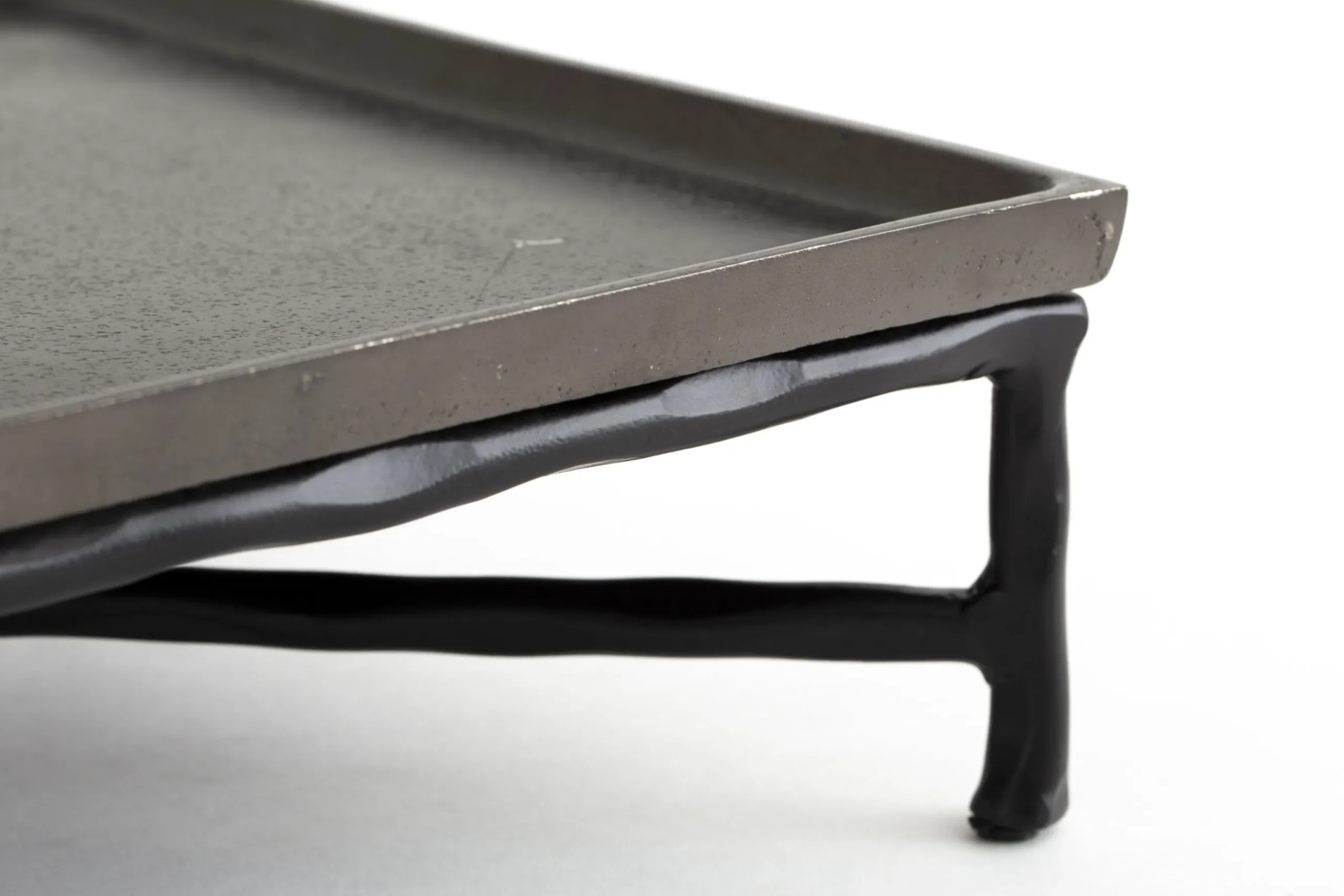 Tinsley, Tray, Metal, Black, S