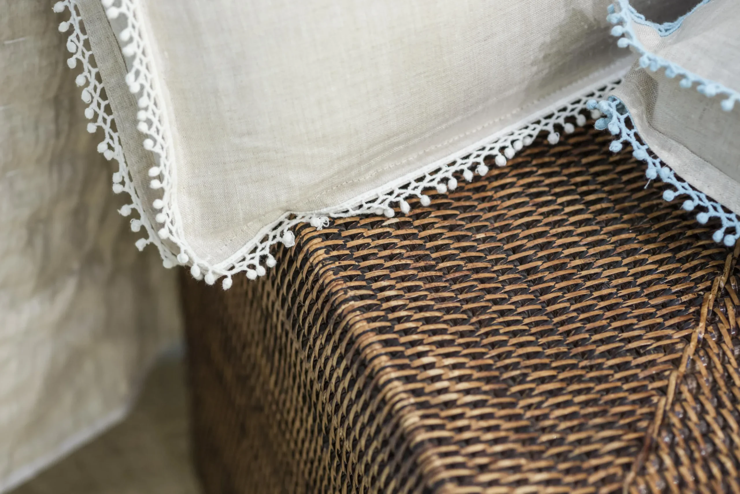 Togo, Basket, With Cover, Reed