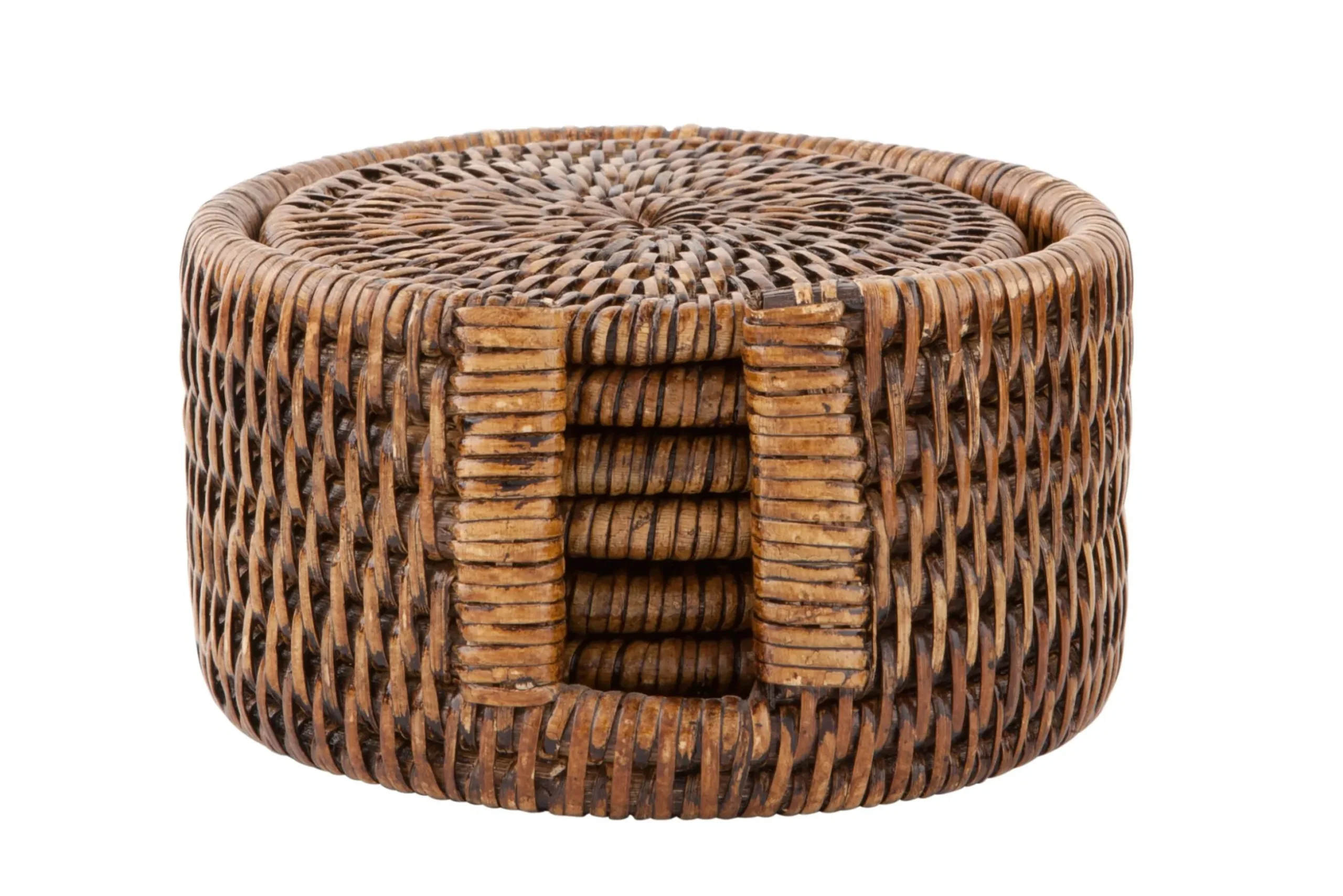 Togo, Coaster, Round, Reed, Set Of 6