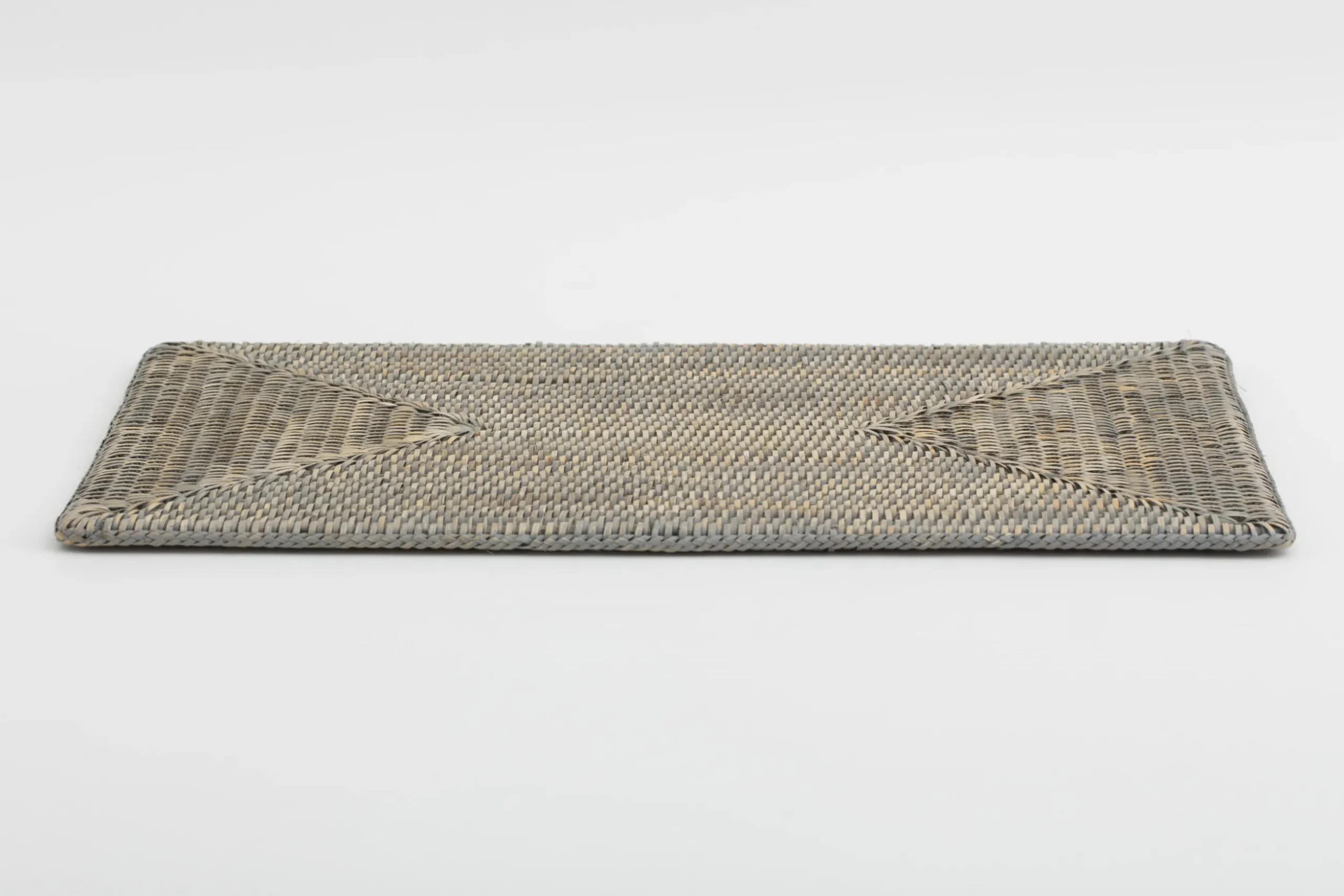 Togo, Placemat, Reed, Grey, Rectangular