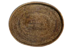 Togo, Tray, Oval, With Rim, Reed, 46Cm