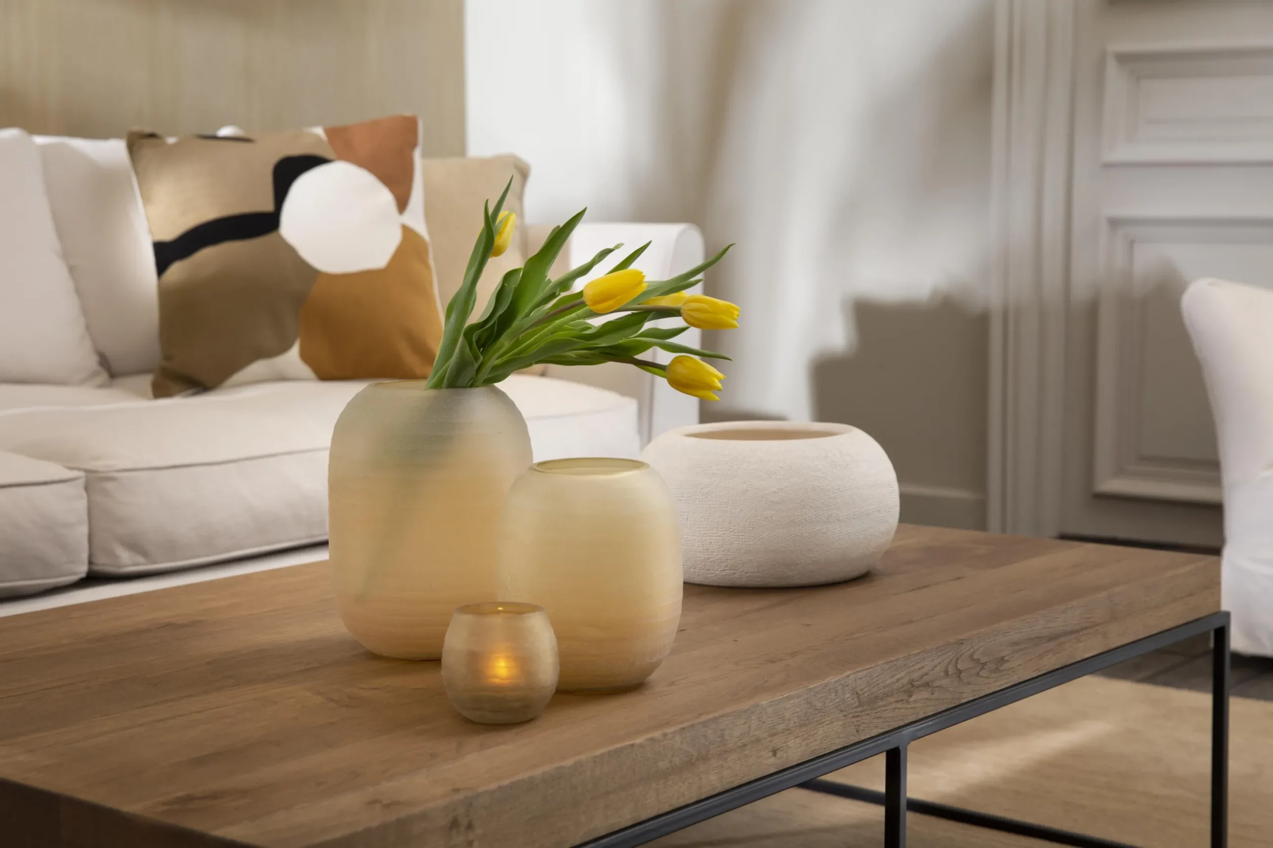 Urban, Coffee Table, Oak And Metal, Light Brown