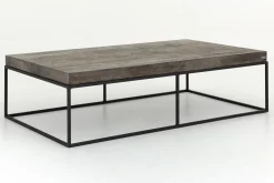 Urban, Coffee Table, Oak And Metal, Dark Brown