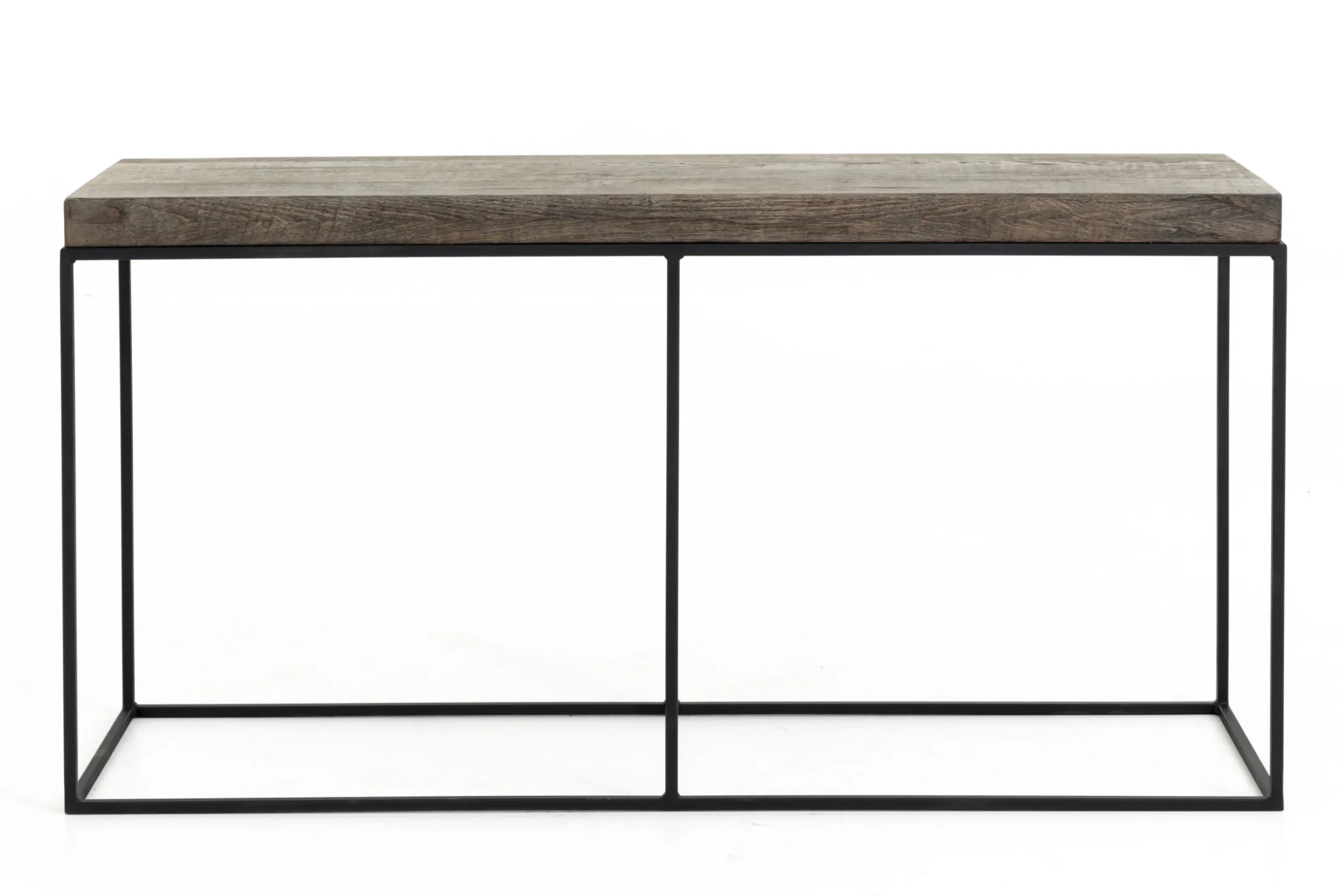 Urban, Console Table, Oak And Metal, Dark Brown