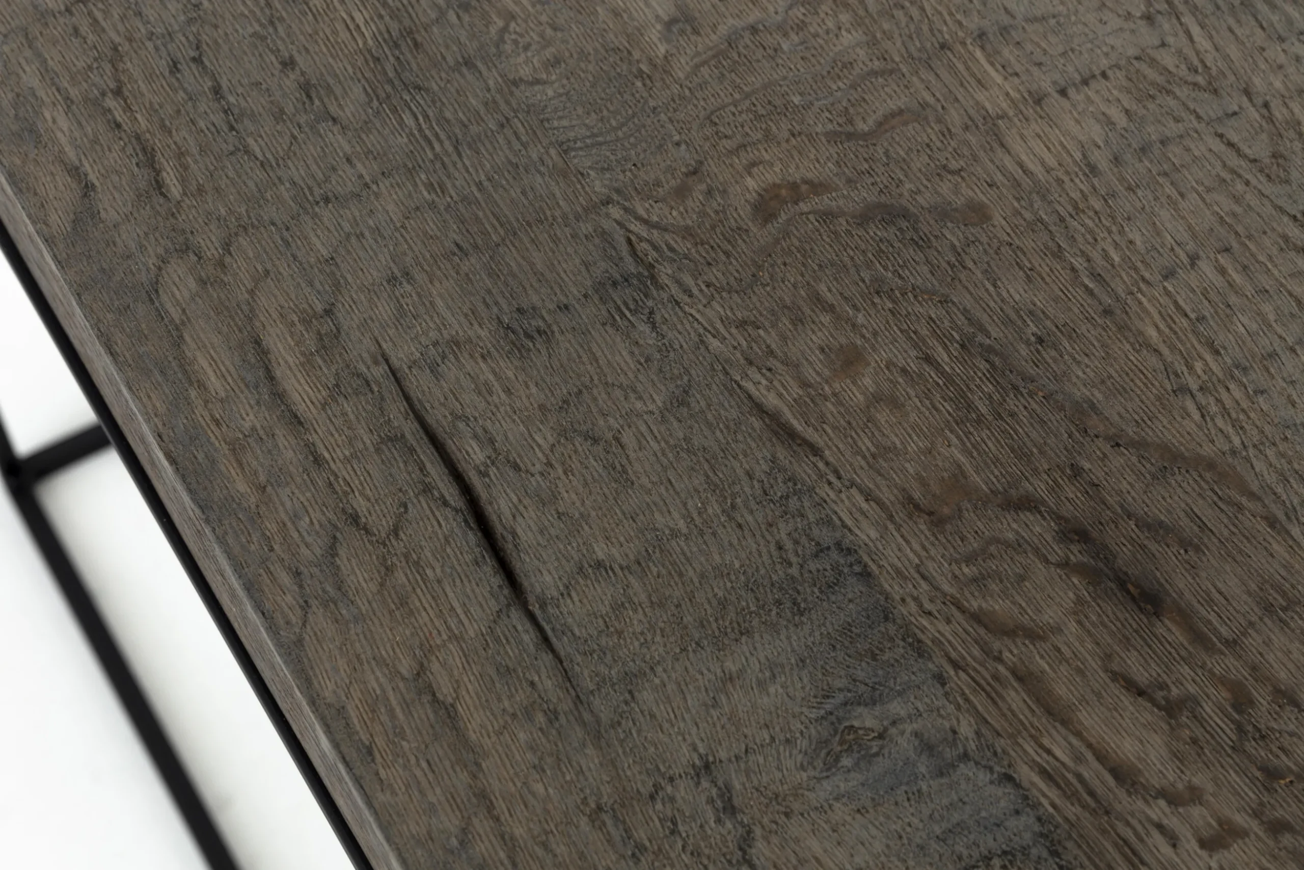 Urban, Console Table, Oak And Metal, Dark Brown