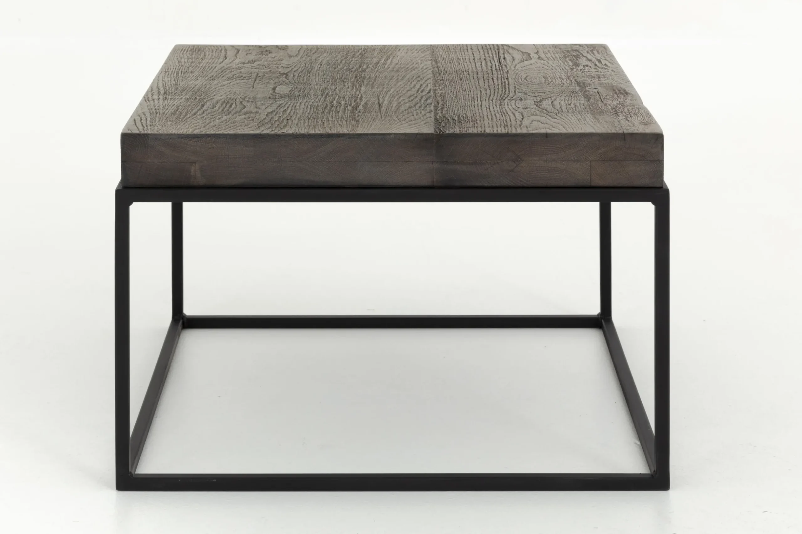 Urban, Side Table, Oak And Metal, Dark Brown