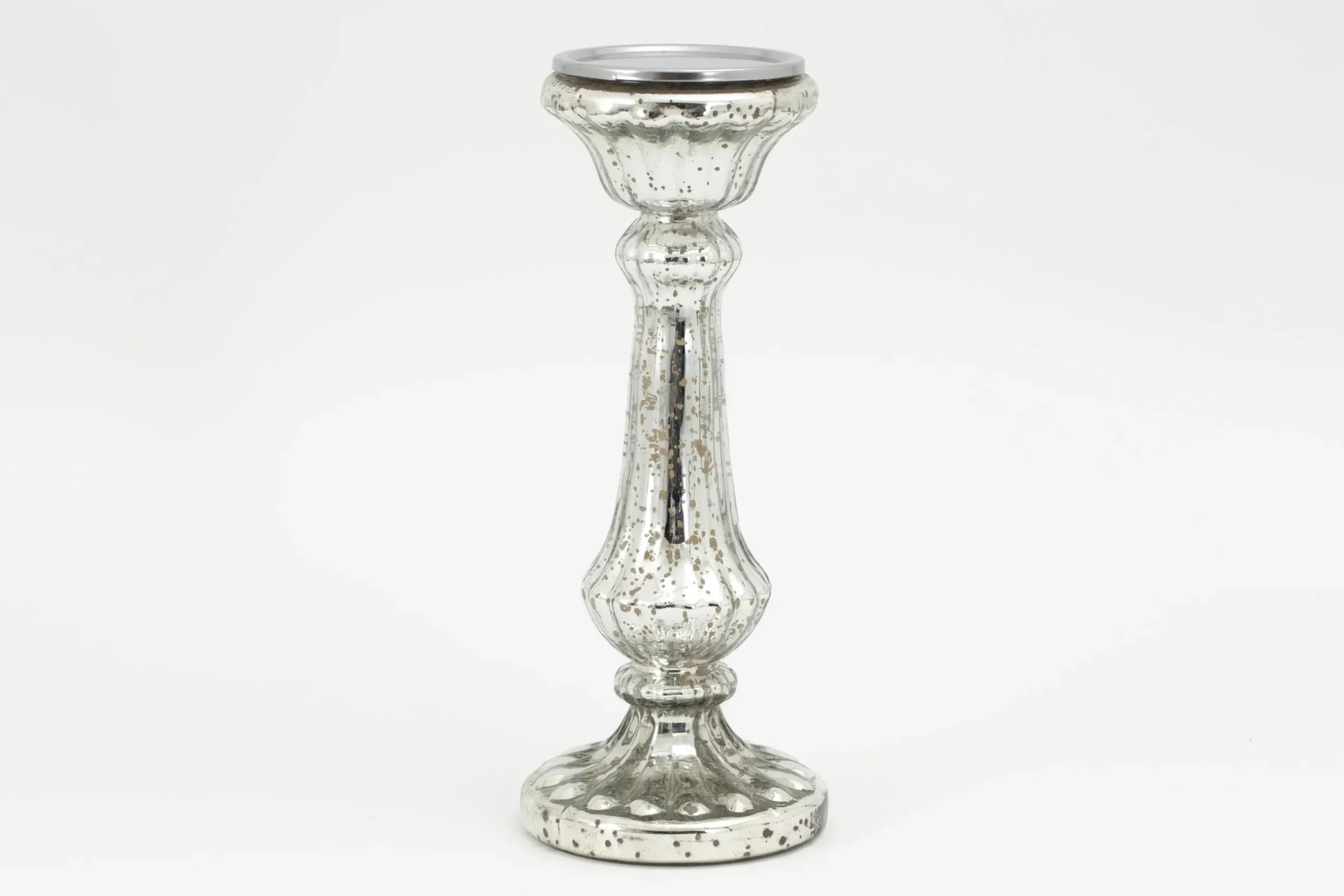 Vlada, Candlestick, Mercury Glass, L