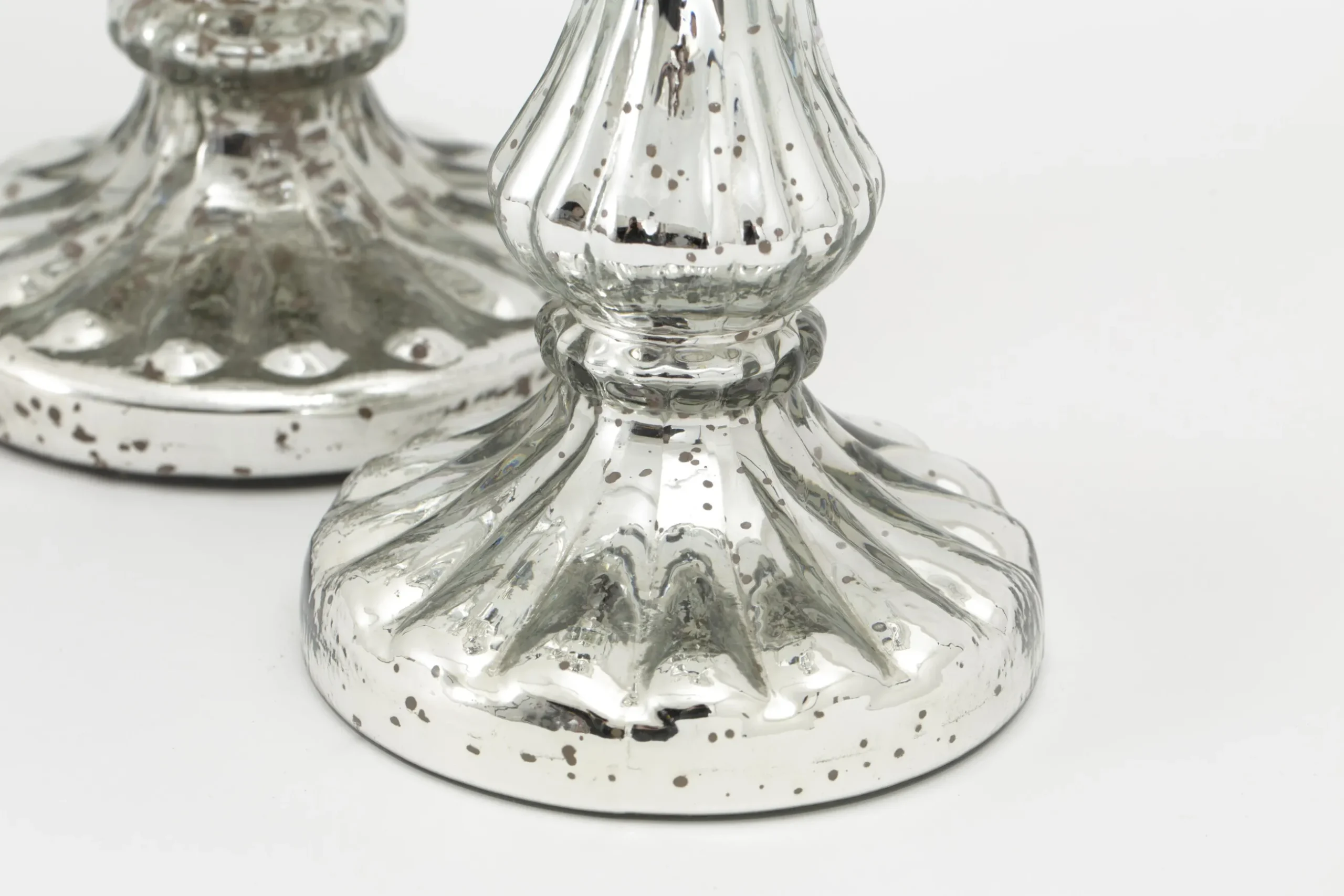 Vlada, Candlestick, Mercury Glass, L