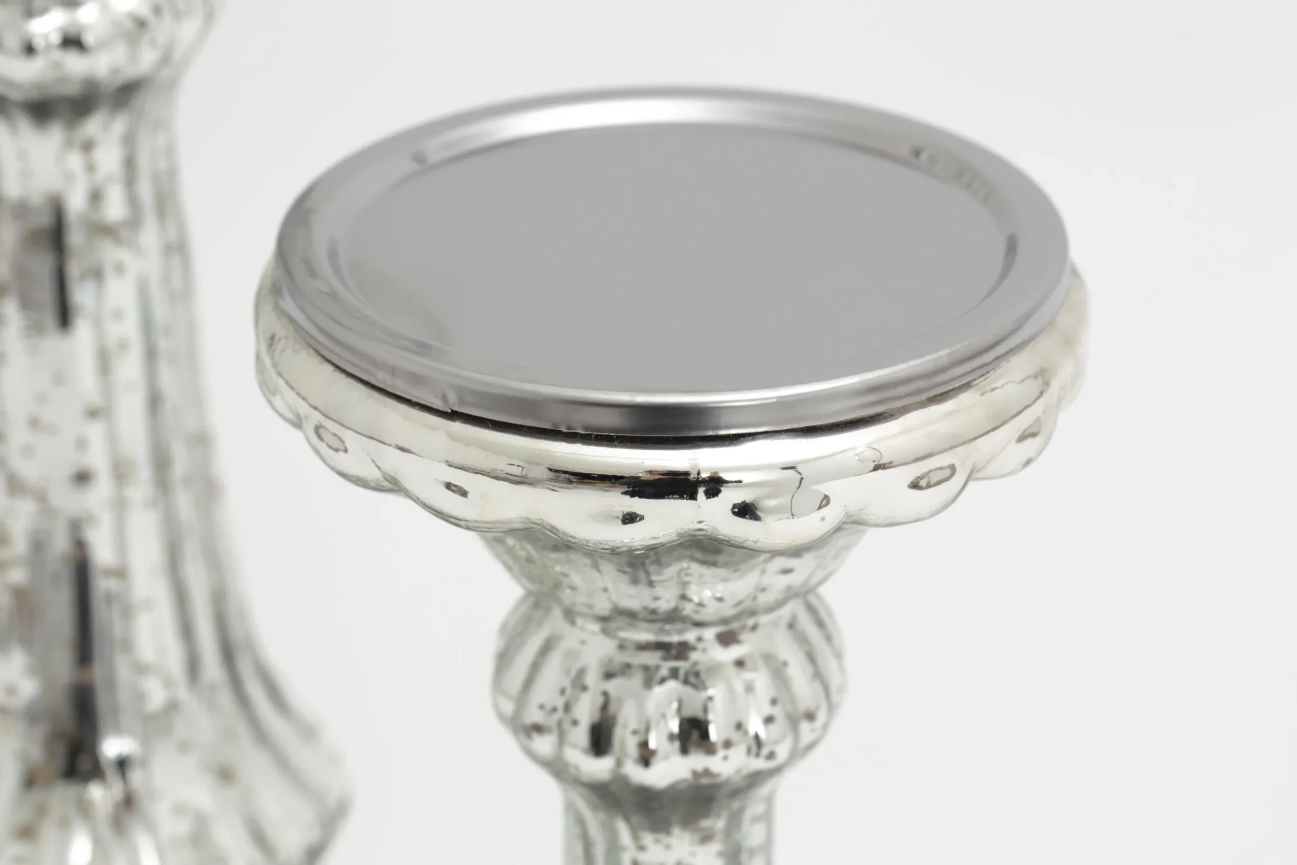 Vlada, Candlestick, Mercury Glass, L