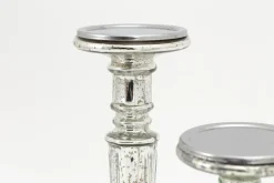 Zinia, Candlestick, Mercury Glass, S