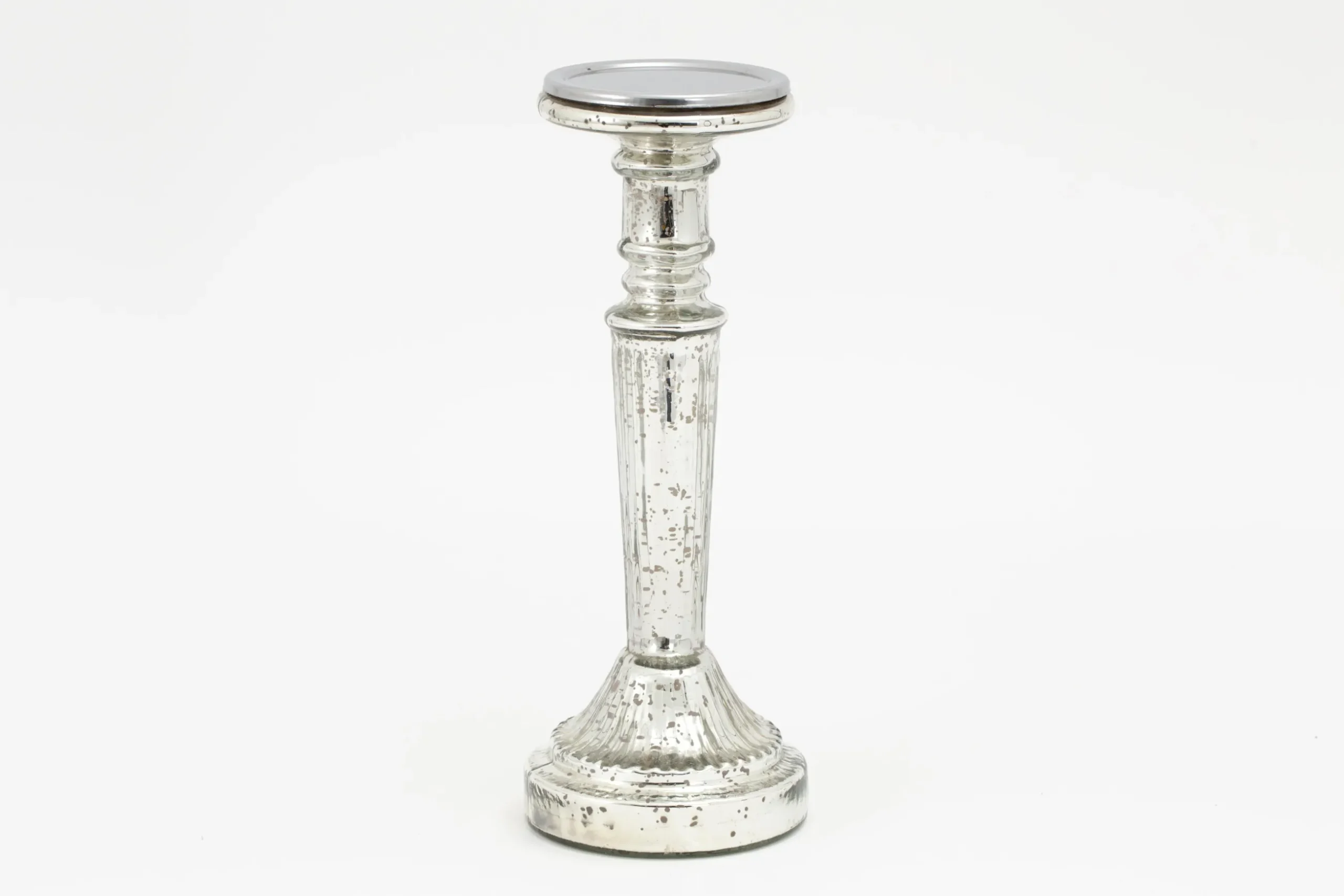 Zinia, Candlestick, Mercury Glass, L