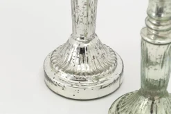 Zinia, Candlestick, Mercury Glass, L
